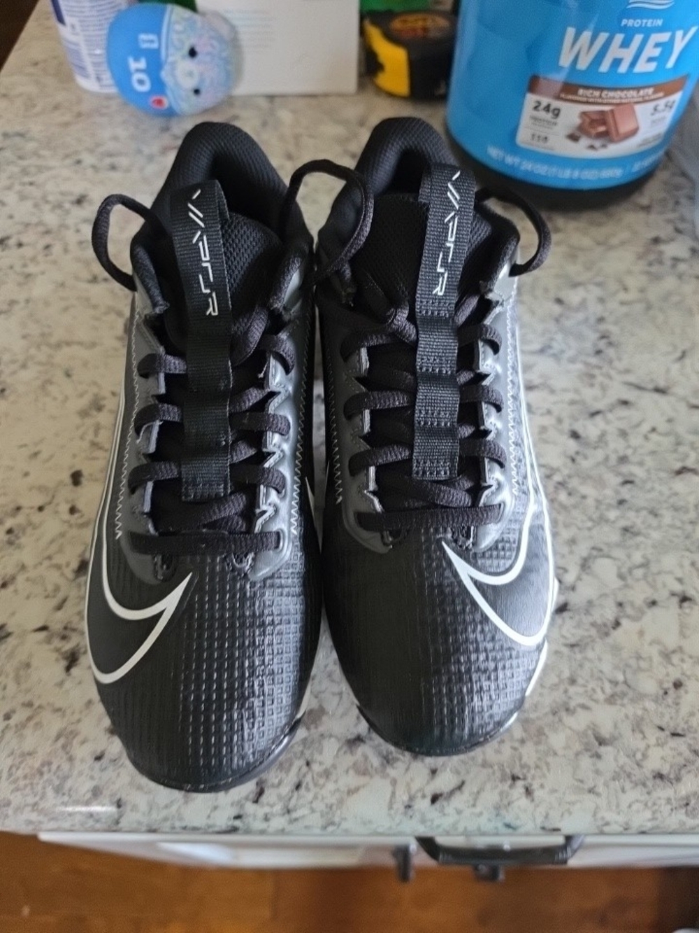 Nike Kids Black and White VPR Soccer Cleats